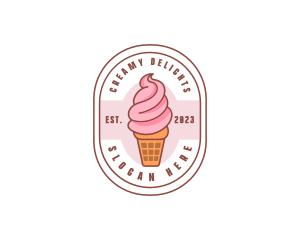 Dairy - Ice Cream Dairy Dessert logo design