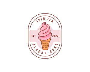 Ice Cream Dairy Dessert logo design