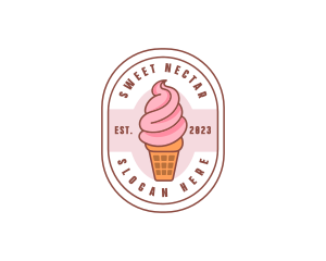 Ice Cream Dairy Dessert logo design