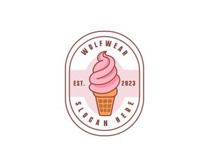 Dessert - Ice Cream Dairy Dessert logo design