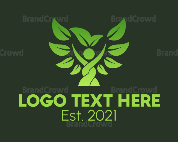 Organic Green Tree Wellness Logo