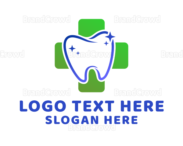 Dental Cross Tooth Logo