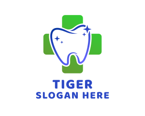 Dental Cross Tooth Logo