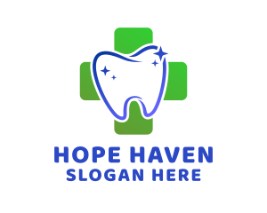 Orthodontist - Dental Cross Tooth logo design