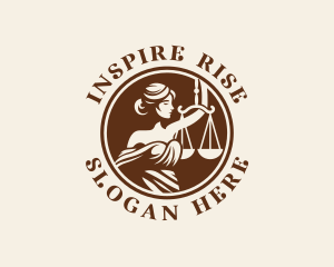 Empowerment - Woman Justice Scale logo design