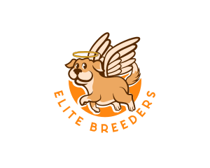 Wing Puppy Animal Pet logo design