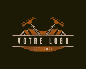 Hammer - Hammer Carpentry Construction logo design