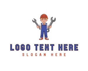 Repair - Mechanic Wrench Handyman logo design