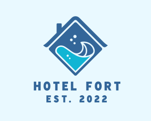 Beach Resort Hotel logo design