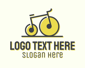 Pedal - Musical Penny Farthing Bicycle logo design