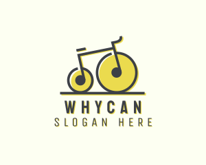 Cardio - Musical Penny Farthing Bicycle logo design