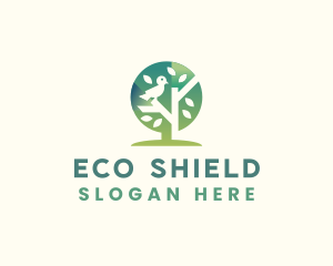 Eco Tree Bird logo design