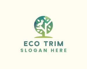 Eco Tree Bird logo design