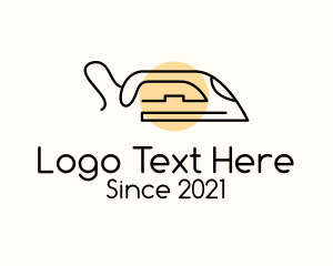 Appliance - Outline Dry Iron logo design