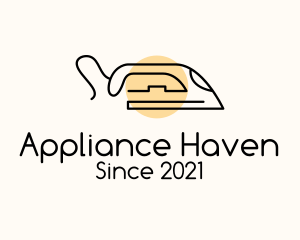 Appliances - Outline Dry Iron logo design