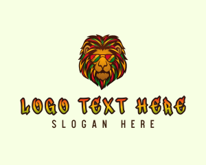 Rasta - Rasta Lion Sunglasses logo design