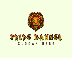 Rasta Lion Sunglasses logo design