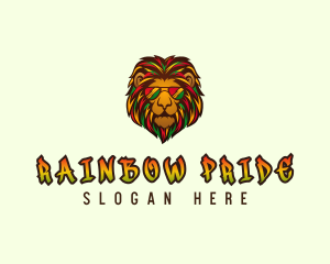 Rasta Lion Sunglasses logo design