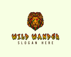 Rasta Lion Sunglasses logo design