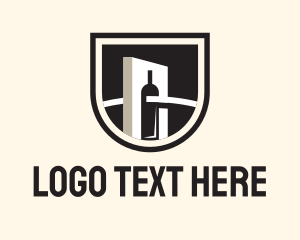 Wine Factory Crest logo design