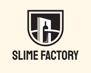 Wine Factory Crest logo design