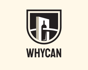 Cocktail - Wine Factory Crest logo design
