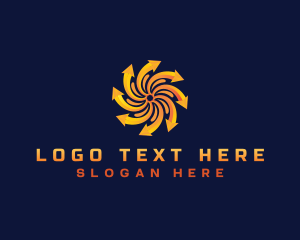 Bitcoin - Vortex Arrow  Logistics logo design