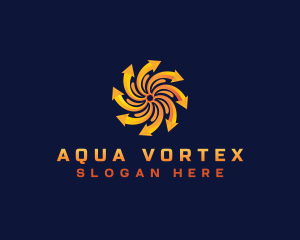Vortex Arrow  Logistics logo design
