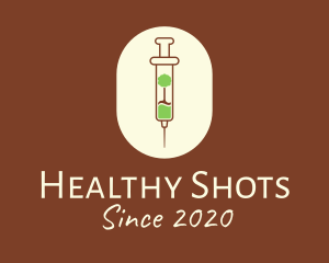 Nature Forest Vaccine Syringe logo design