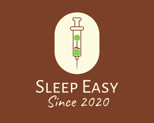 Anesthesiologist - Nature Forest Vaccine Syringe logo design