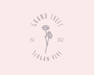 Hand Drawn Daisy Beauty Logo