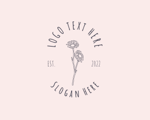 Hand Drawn Daisy Beauty Logo