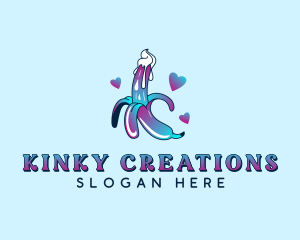 Kinky Sexual Banana logo design