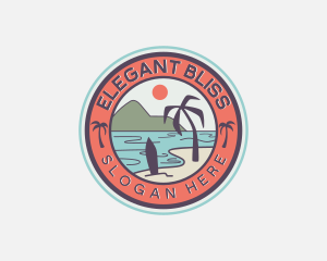 Holiday Getaway - Beach Resort Vacation logo design