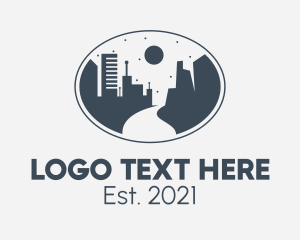 Land Developer - Cityscape Urban Tower logo design