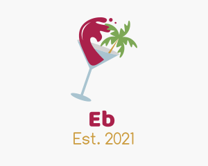 Tropical Beach Wine logo design