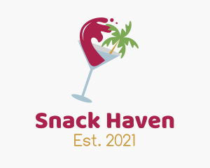 Tropical Beach Wine logo design