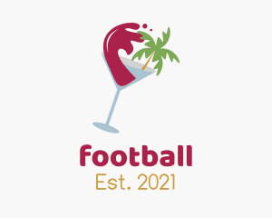 Bar - Tropical Beach Wine logo design