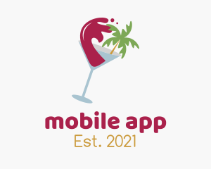 Trip - Tropical Beach Wine logo design