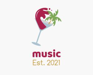 Liqueur - Tropical Beach Wine logo design