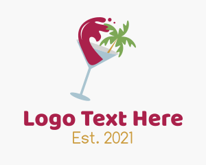 Liquor - Tropical Beach Wine logo design