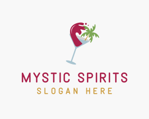 Tropical Beach Wine logo design