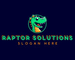 Dinosaur Raptor Mascot logo design