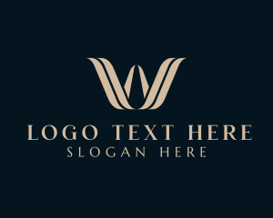 Dressmaker - Luxury Boutique Letter W logo design