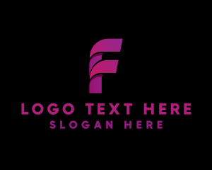 Letter F - Tech Cyber Gamer logo design