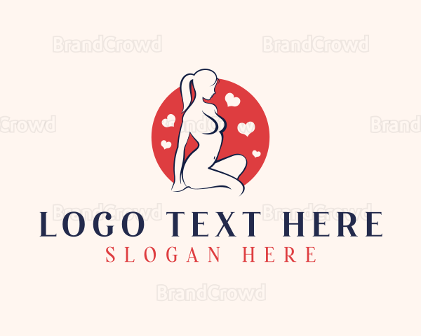 Sexy Stripper Woman Logo