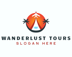 Sunset Travel Getaway logo design