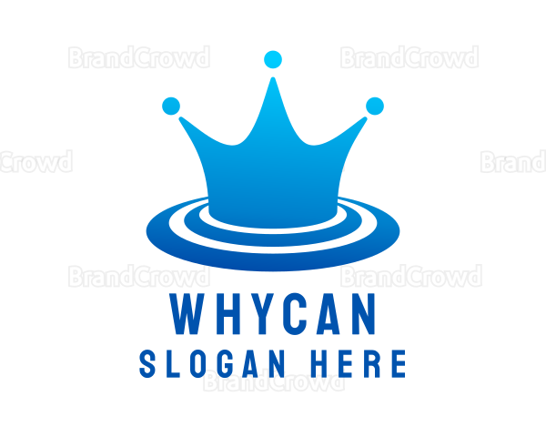 Crown Waterpark Splash Logo