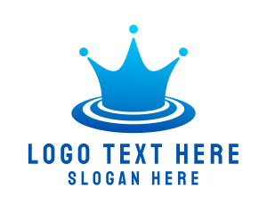 Pageant - Crown Waterpark Splash logo design