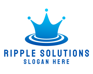 Ripple - Crown Waterpark Splash logo design